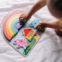 PUZZLE ARCOIRIS MADERA BL.& CL.