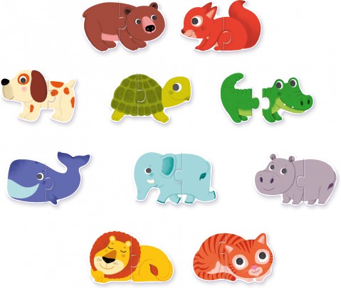 PUZZLE DUO ANIMALES
