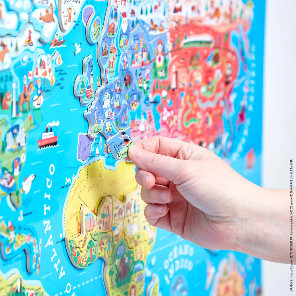 PUZZLE MAGNETICO ATLAS MUNDIAL