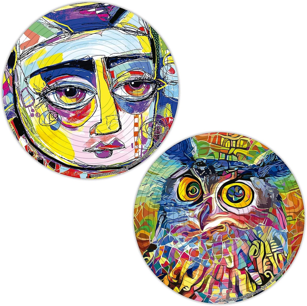 PUZZLE ROUND 3D ABSTRACT
