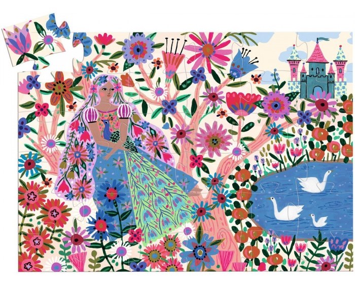 PUZZLE SIL.PRINCESA+PAVO REAL