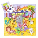 PUZZLE SILUETA BUS ARCOIRIS