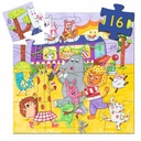 PUZZLE SILUETA BUS ARCOIRIS