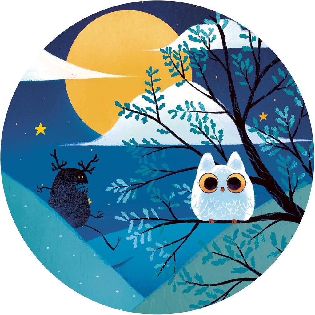 PUZZLE SILUETA CABALLERO LUNA LL