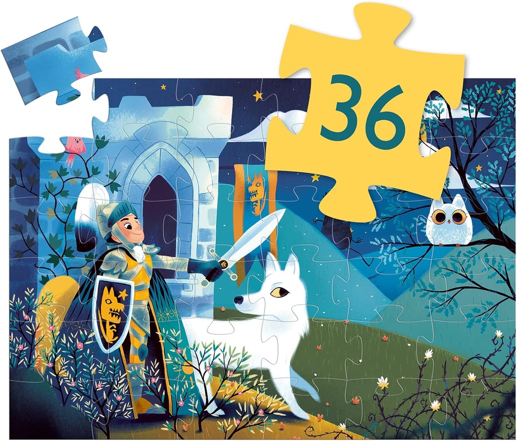 PUZZLE SILUETA CABALLERO LUNA LL