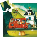 PUZZLE SILUETA CAMION BOMBEROS