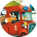 PUZZLE SILUETA CAMION BOMBEROS