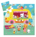 PUZZLE SILUETA CAMION HELADOS
