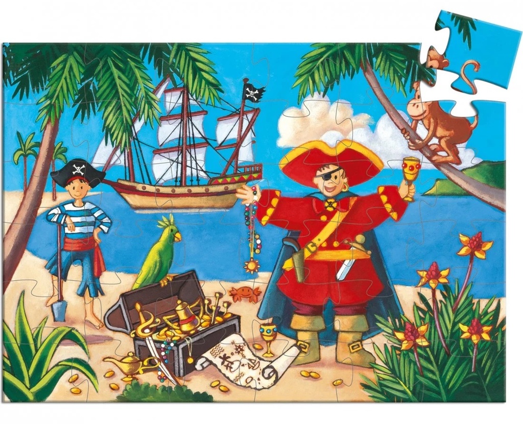 PUZZLE SILUETA EL PIRATA 36 PZAS
