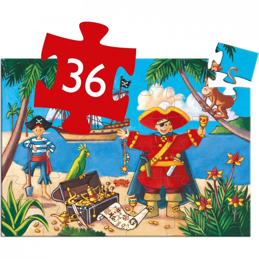 PUZZLE SILUETA EL PIRATA 36 PZAS