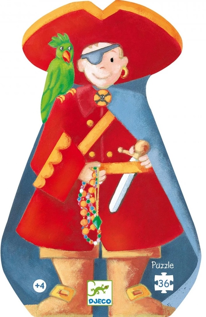 PUZZLE SILUETA EL PIRATA 36 PZAS