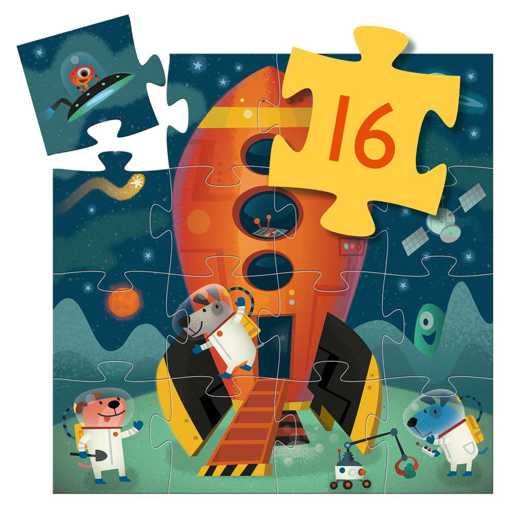 PUZZLE SILUETA NAVE ESPACIAL