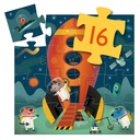 PUZZLE SILUETA NAVE ESPACIAL