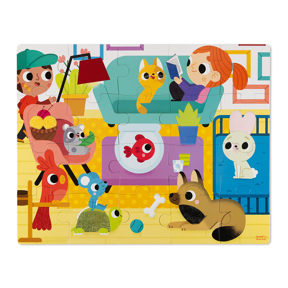 PUZZLE TACTIL ANIMALES DOMEST.