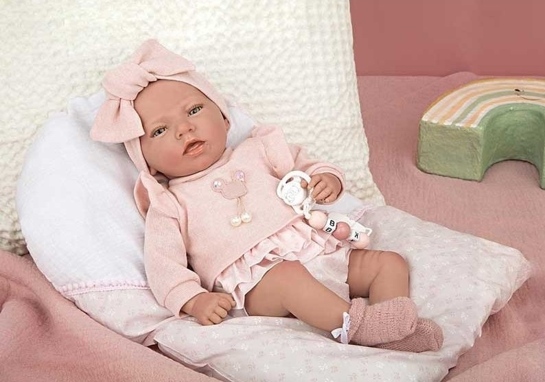 REBORN ALBA ROSA C/COJIN 40 CM.