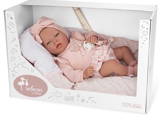 REBORN ALBA ROSA C/COJIN 40 CM.
