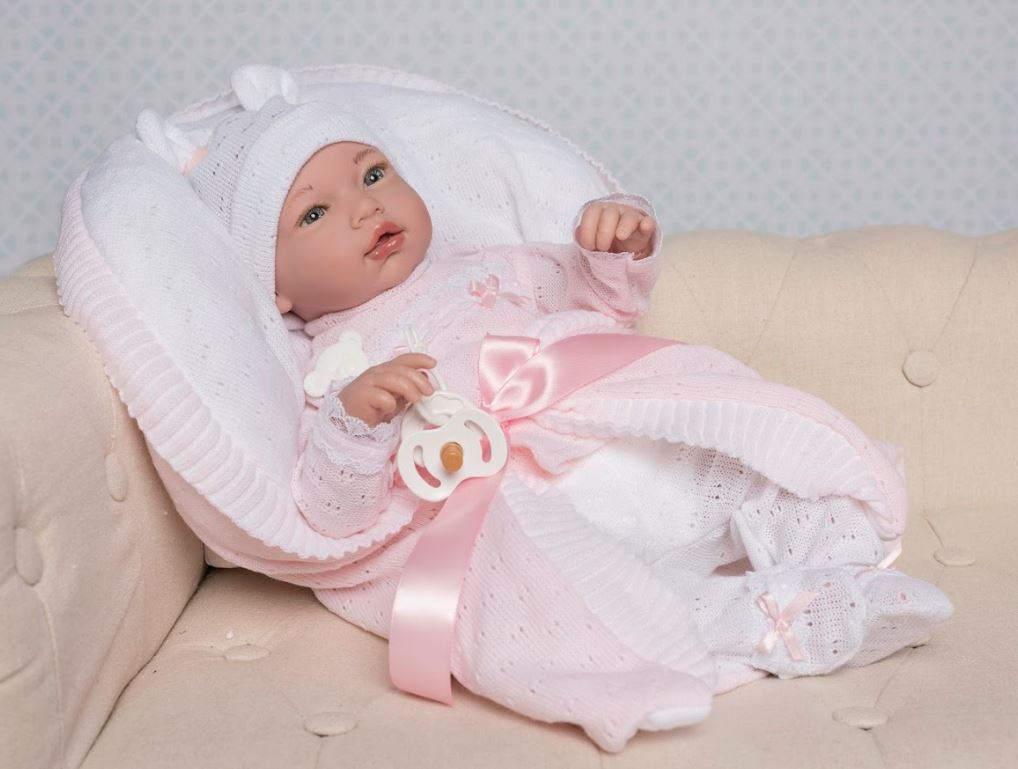 REBORN JULIA 46 CM. GORRO LANA