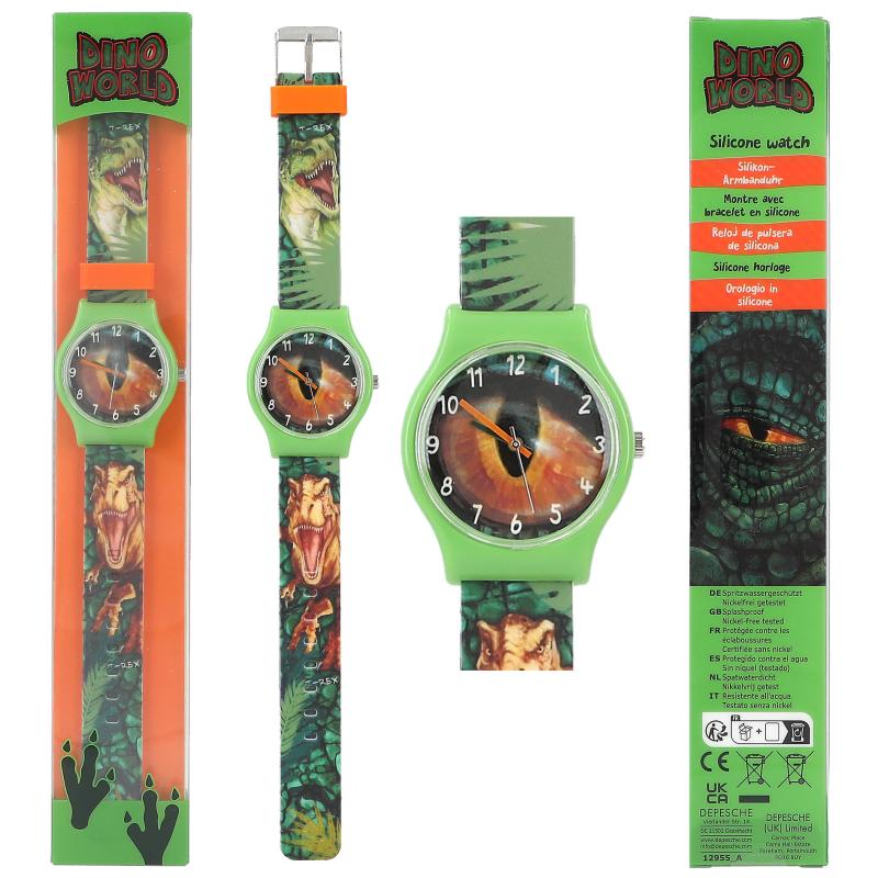 RELOJ DINO WORLD PULSERA SILICONA