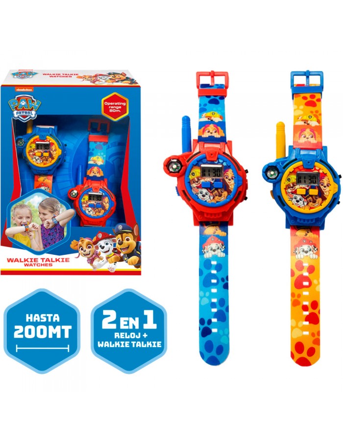 RELOJ WALKIE TALKIE PAW PATROL