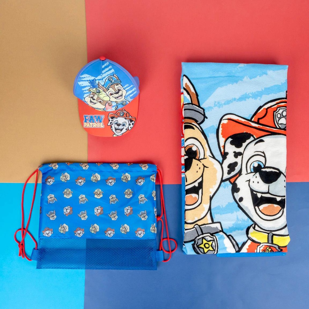SAQUITO+TOALLA+GORRA PAW P.