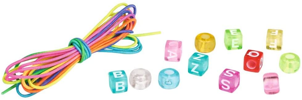 SET ABALORIOS LETRAS TRANSP.