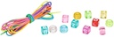 SET ABALORIOS LETRAS TRANSP.