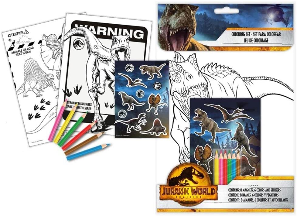 SET COLOREAR JURASSIC WORLD