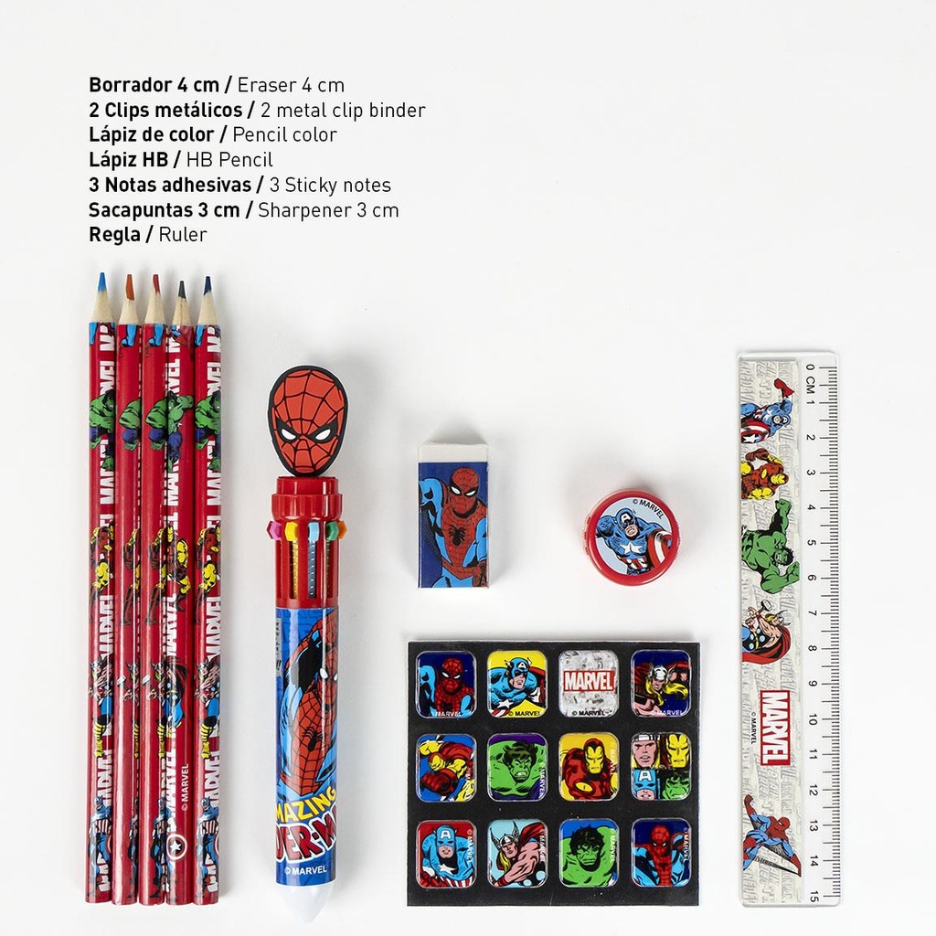 SET PAPELERIA AVENGERS EVA
