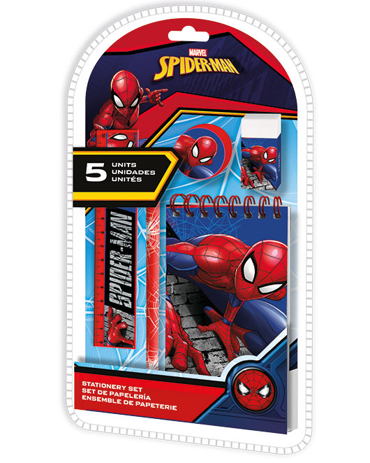 SET PAPELERIA SPIDERMAN 5 P.
