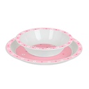 SET PLATOS,CUBIERTOS,VASO BUNNY