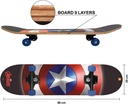 SKATE BOARD CAPITAN AMERICA