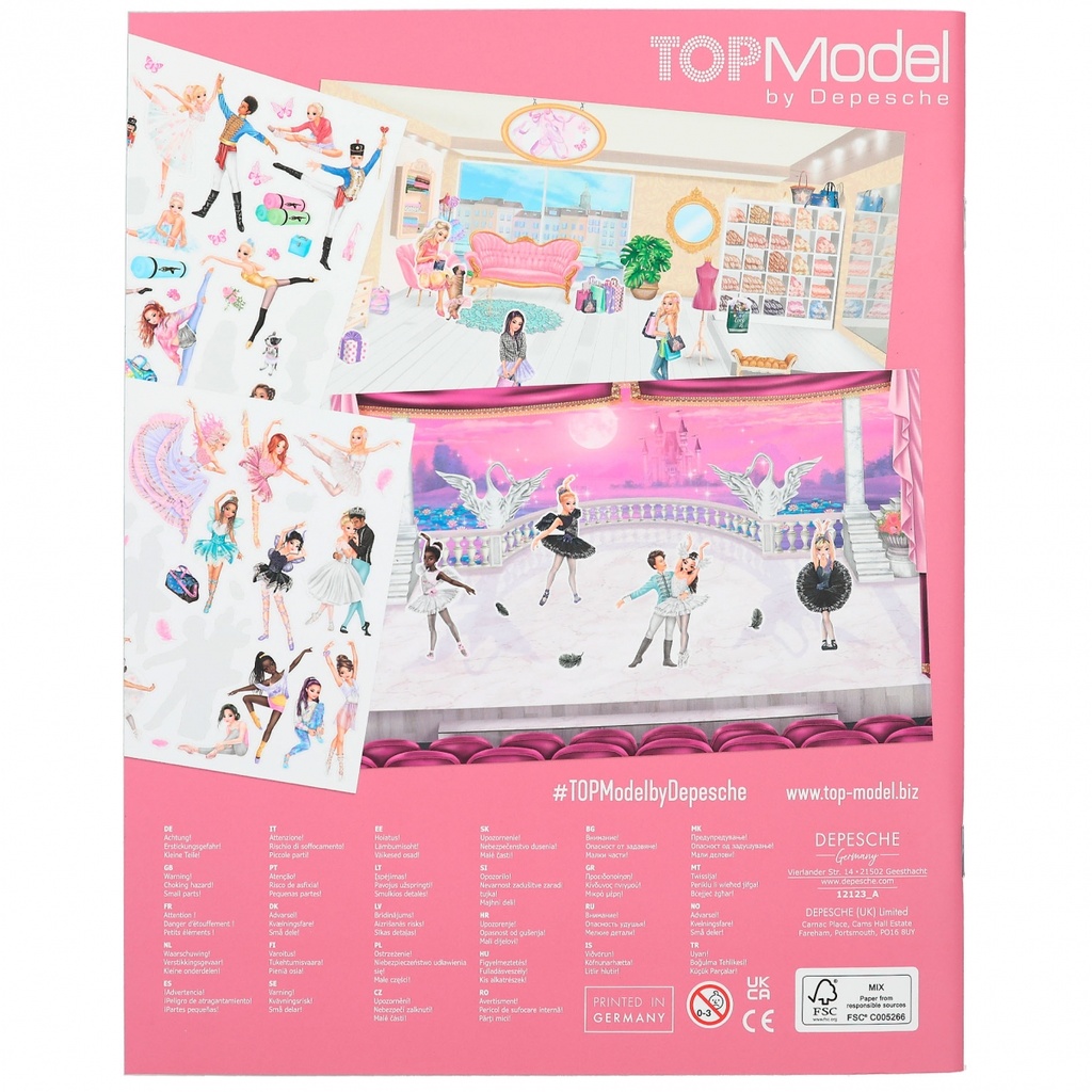 STICKERWORLD BALLET TOP MODEL