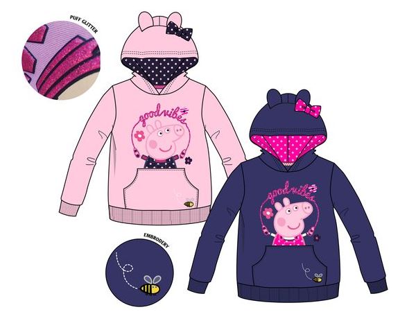 SUDADERA PEPPA PIG AZUL T.3