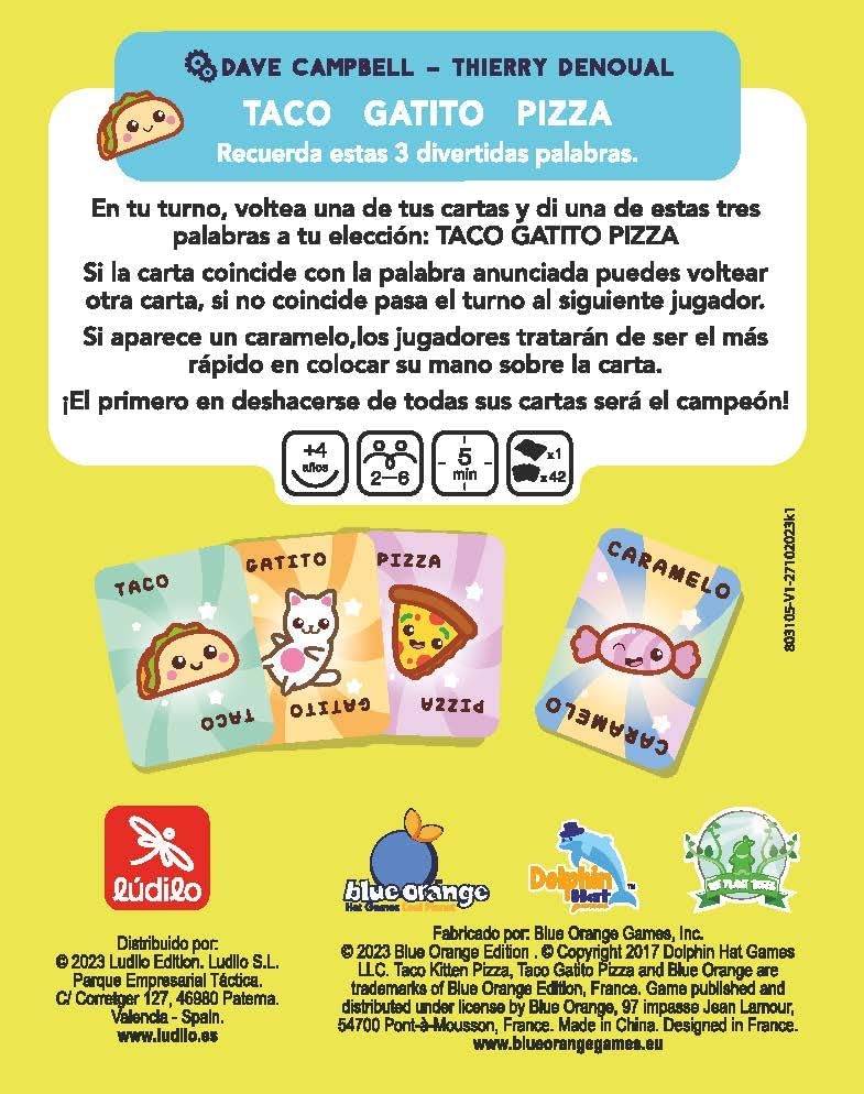TACO, GATITO, PIZZA