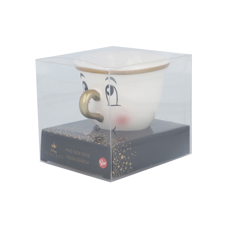 TAZA CERAMICA BELLA Y BESTIA