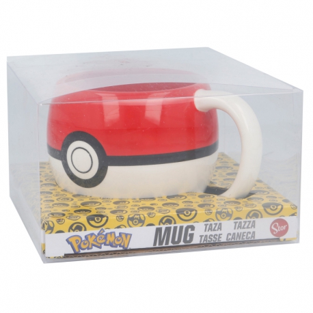 TAZA CERAMICA POKEMON POKEBALL