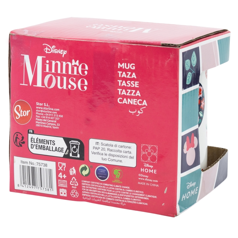 TAZA MINNIE GARDENING 325 ML.