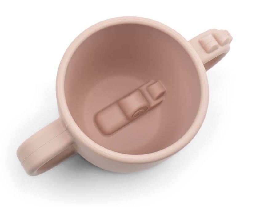 TAZA SILICONA 2 ASA CROCO ROSA
