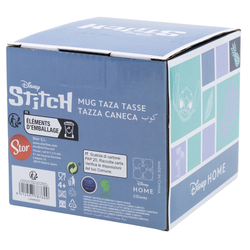 TAZA STITCH 3D PIÑA 420 ML.