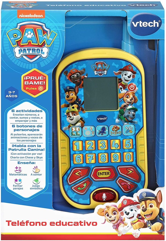 TELEFONO EDUCATIVO PAW PATROL