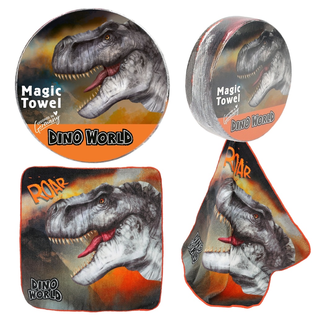 TOALLA MAGICA DINO WOLRD