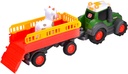 TRACTOR TRAILER ANIMALES 30CM