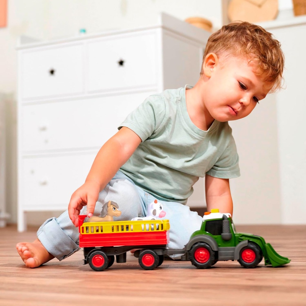 TRACTOR TRAILER ANIMALES 30CM