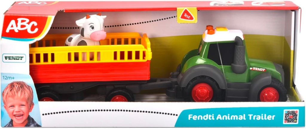 TRACTOR TRAILER ANIMALES 30CM