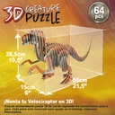 VELOCIRAPTOR 3D CREATURE PUZZ