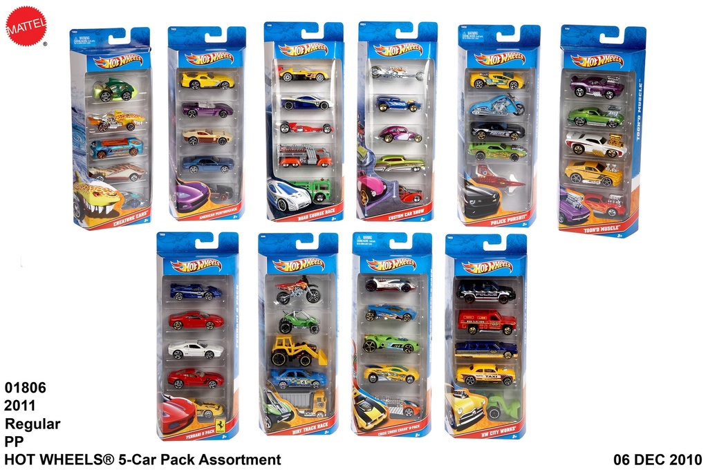 [24501806] VEHICULOS HOT WHEELS PACK 5                                                