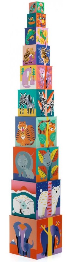 10 CUBOS ANIMALES SALVAJES