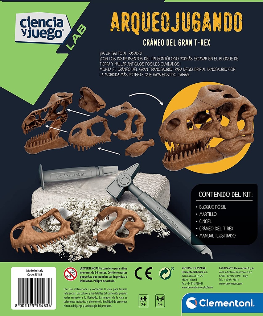 ARQUEOJUGANDO CRANEO T-REX