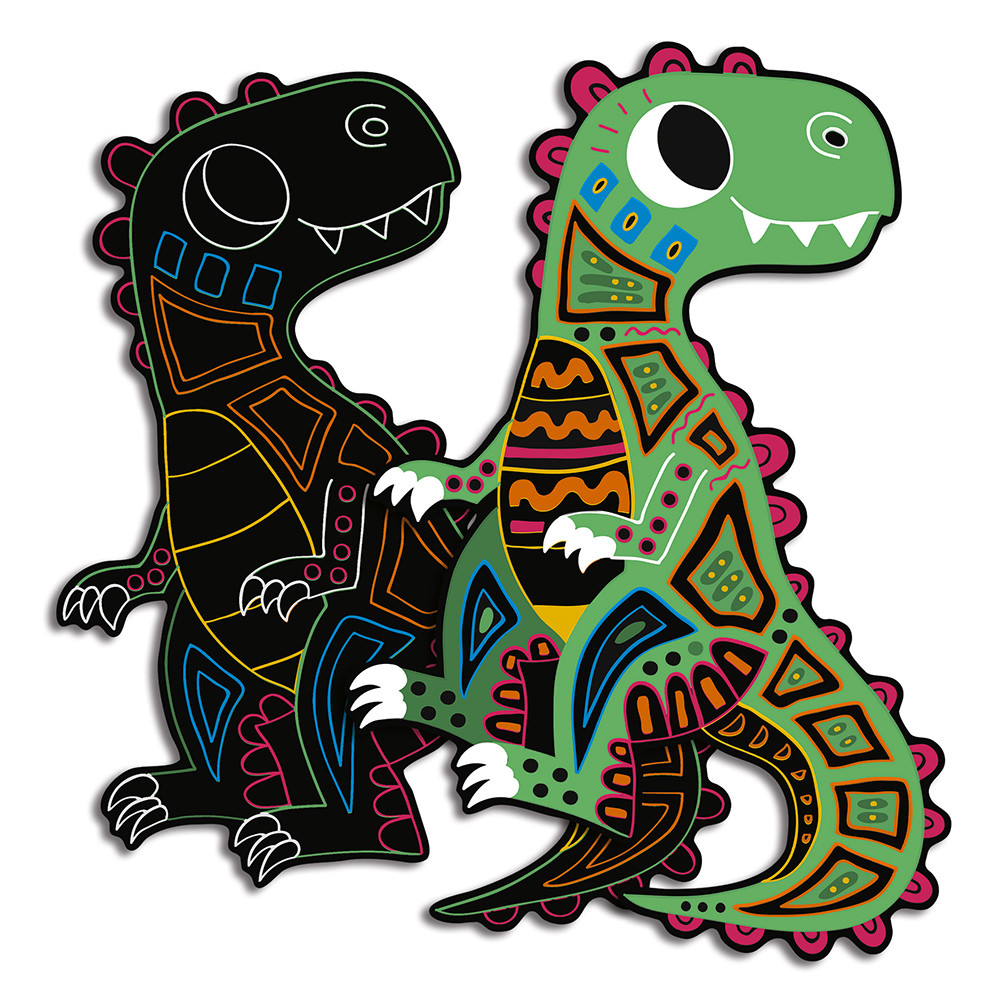 ARTE SCRATCH DINOSAURIOS