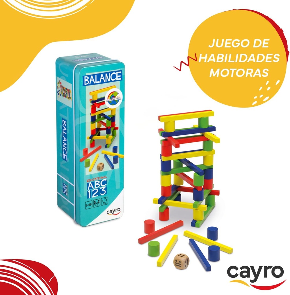 BALANCE MADERA CAJA METAL